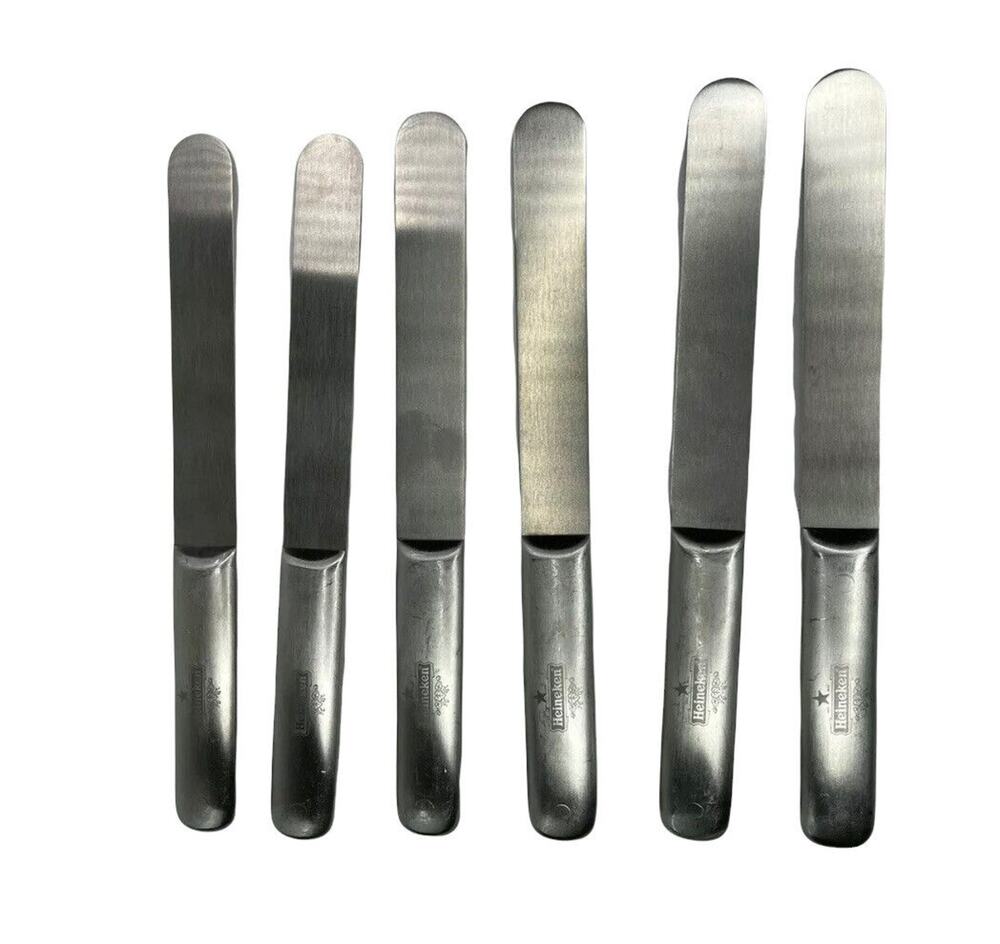 Heineken Beer Skimmer Modern Metal Set Of 6 Stainless Steel Skimmers